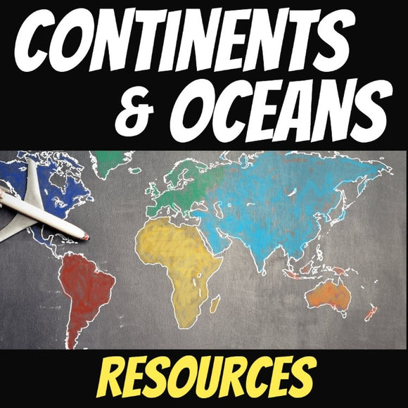 Continents and Oceans Social Studies Stuff Resources Digital Google and Microsoft Lessons 