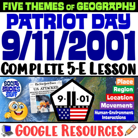 Google 9/11 Patriot Day September 11 Holiday Lesson Social Studies Stuff Digital Resources