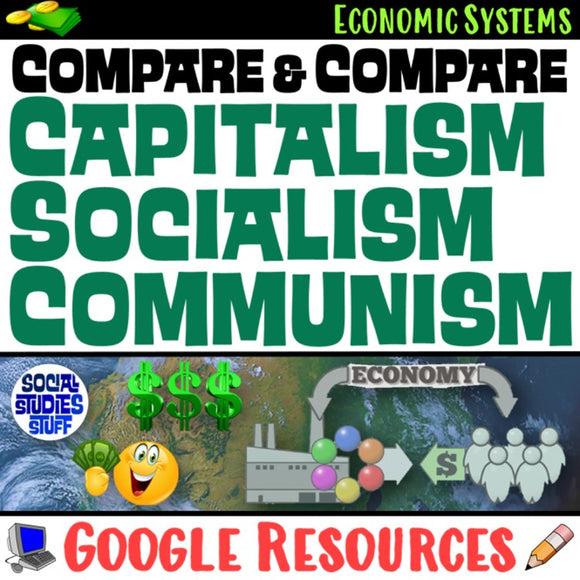 Compare Economies Digital Lesson - Communism, Capitalism, Socialism - Social Studies Stuff