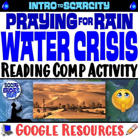 Water Crisis Reading Comprehension Worksheet Water Scarcity North Africa and SW Asia Social Studies Stuff Middle East Lesson Resources