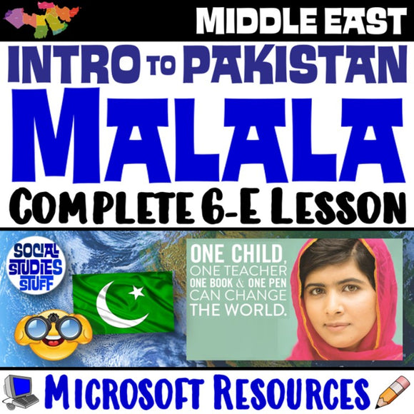 Middle East Malala, Pakistan, Taliban, Education North Africa and SW Asia Social Studies Stuff Lesson Resources