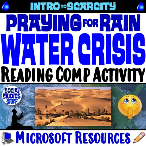 Water Crisis Reading Comprehension Worksheet Water Scarcity North Africa and SW Asia Social Studies Stuff Middle East Lesson Resources
