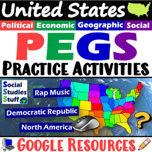 Digital Intro to United States PEGS Factors Social Studies Stuff Google USA Lesson Resources