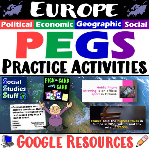 The PEGS Factors of Europe 5-E Lesson | Practice Activities and Game | Google