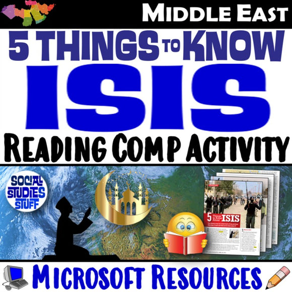 What is ISIS? Middle East 5 Things to Know Reading Passage and Questions North Africa and SW Asia Social Studies Stuff Lesson Resources
