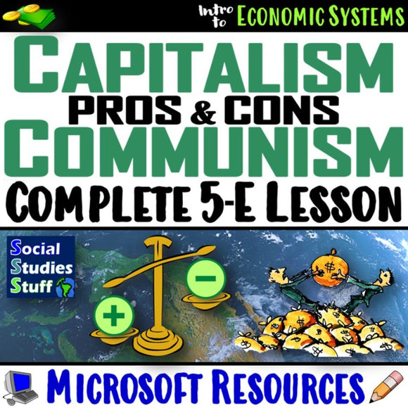 Evaluate Types of Economic Systems Pros and Cons Social Studies Stuff Economy Lesson Resources