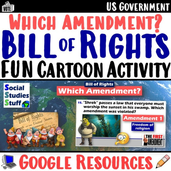Digital Constitution & Bill of Rights United States Government Activities Social Studies Stuff Google USA Lesson Resources