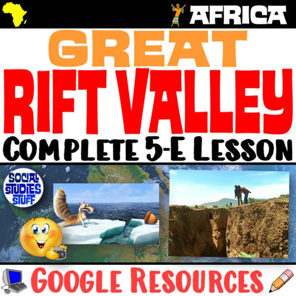 Digital Great Rift Valley Africa Landforms Social Studies Stuff Google Lesson Resources