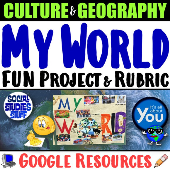 Digital My World Project & Rubric Culture and Geography PBL Social Studies Stuff Google Lesson Resources