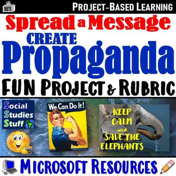 Create Persuasive Propaganda Project Directions and Rubric Social Studies Stuff Lesson Resources