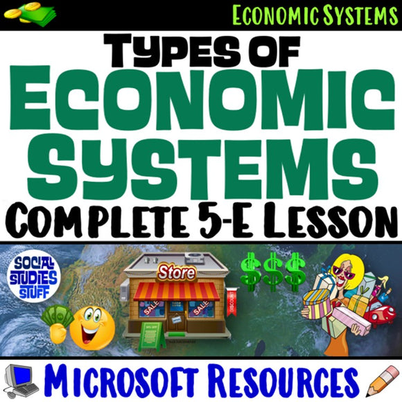 Compare and Contrast Types of Economies Economic Systems Social Studies Stuff Economy Lesson Resources