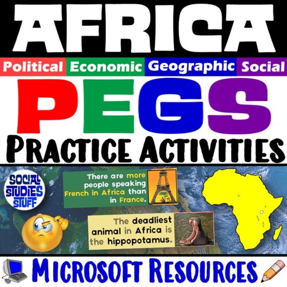 Africa PEGS Factors Social Studies Stuff Lesson Resources