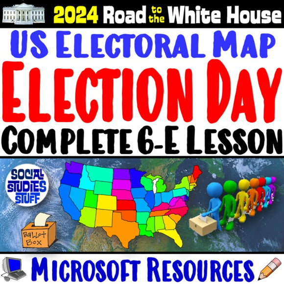 US Election Day Electoral College Map Lesson Social Studies Stuff Resources
