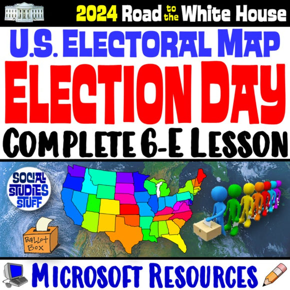 US Election Day Electoral College Map Lesson Social Studies Stuff Resources