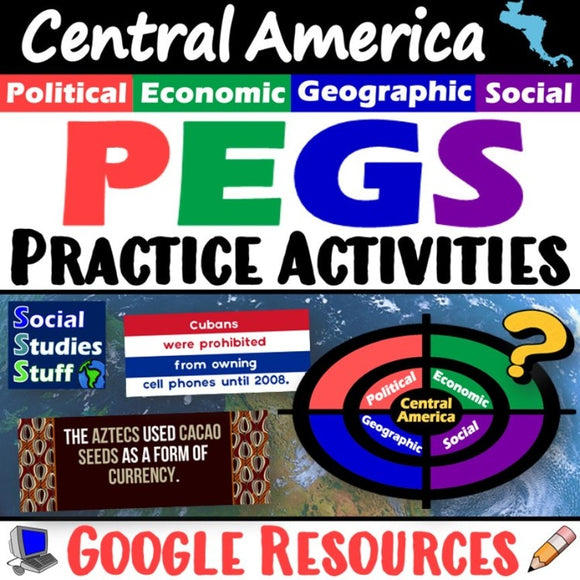 Digital Central America PEGS Factors Activities Social Studies Stuff Google Lesson Resources