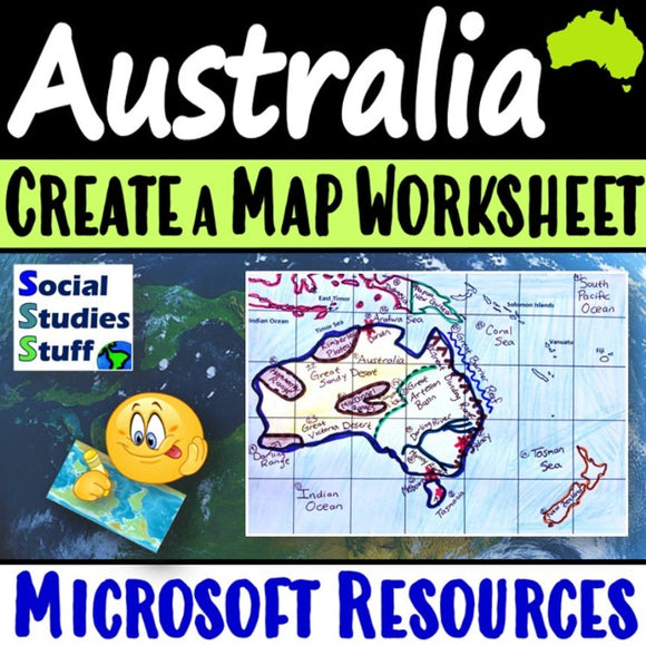 Australia and Oceania Map Practice Social Studies Stuff Lesson Resources