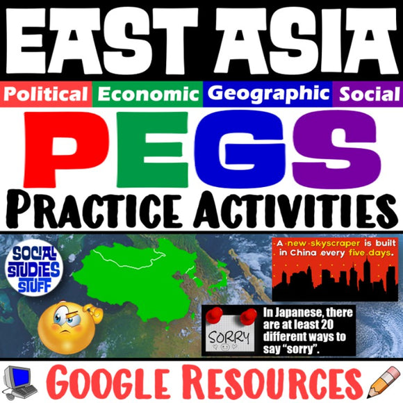 PEGS Factors Intro to East Asia Digital Social Studies Stuff Google Lesson Resources