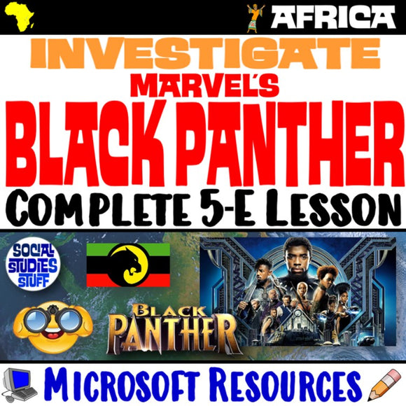 African Culture in Black Panther Wakanda Analysis Social Studies Stuff Lesson Resources