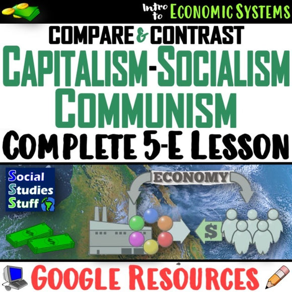 Google Compare Economies Digital Lesson - Communism, Capitalism, Socialism - Social Studies Stuff