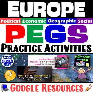 The PEGS Factors of Europe 5-E Lesson | Practice Activities and Game | Google