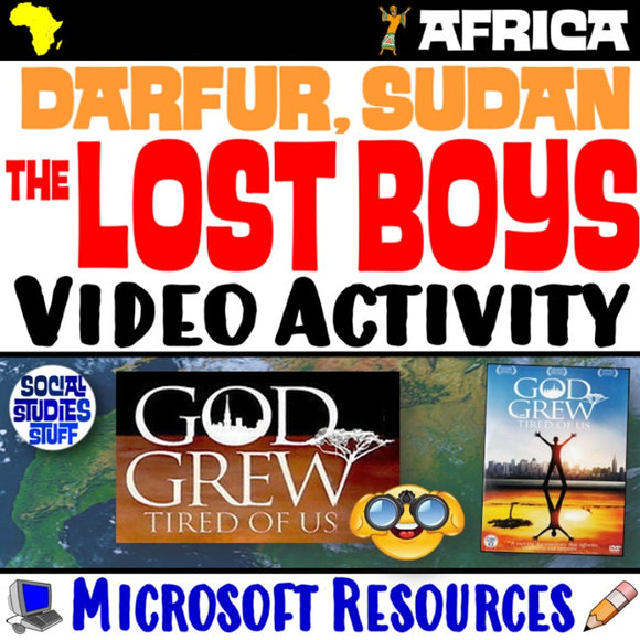 Lost Boys of Sudan Video Questions Darfur Africa Documentary Social Studies Stuff Lesson Resources