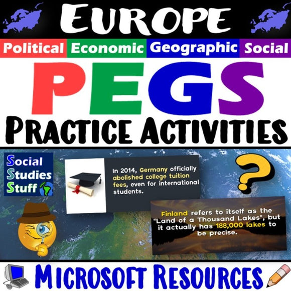 The PEGS Factors of Europe 5-E Lesson | Practice Activities and Game | Google