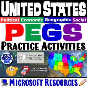 United States PEGS Factors Social Studies Stuff USA Lesson Resources