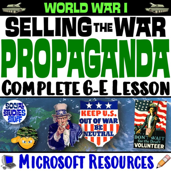 US Enters World War 1 Social Studies Stuff WWI United States Lesson Resources