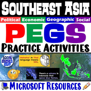 Southeast Asia PEGS Factors Social Studies Stuff SE Asia Lesson Resources