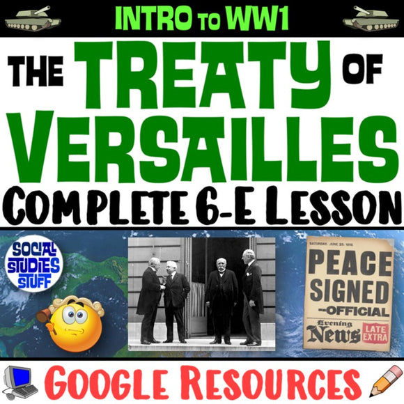 Digital WWI and Treaty of Versailles Effects of World War 1 Social Studies Stuff Google Lesson Resources