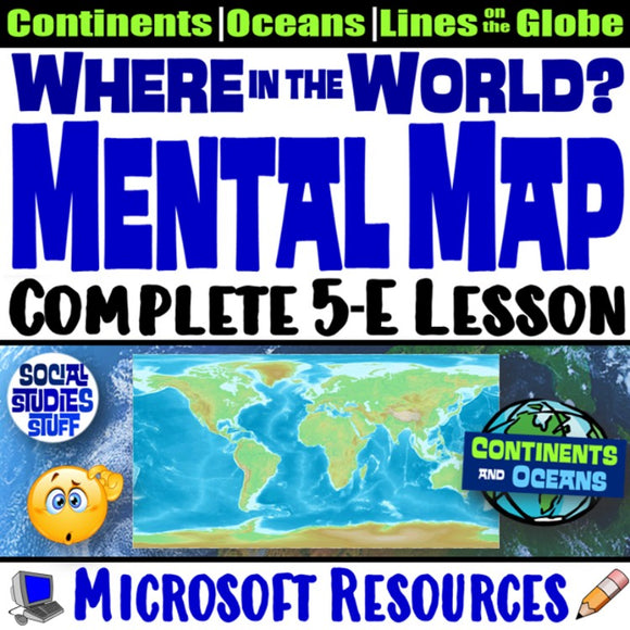 Intro to Continents and Oceans Where in the World? Social Studies Stuff Lesson Resources