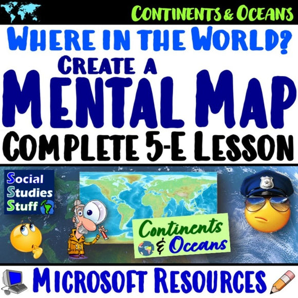 Intro to Continents and Oceans Where in the World? Social Studies Stuff Lesson Resources
