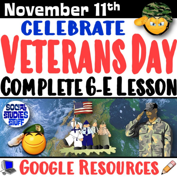 Google Veterans Day November 11 Digital Lesson Social Studies Stuff Resource 
