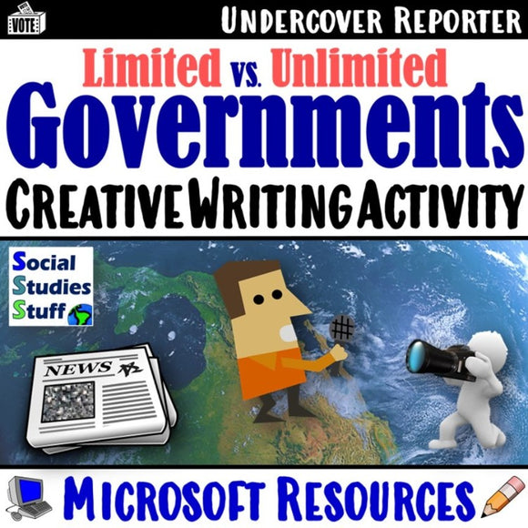 Microsoft Unlimited Governments Undercover Writing Activity Print and Digital
