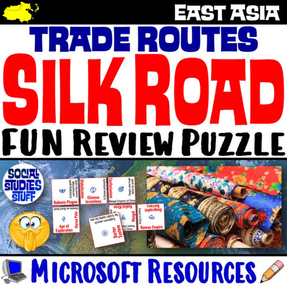 Silk Road Trade Route Game East Asia Social Studies Stuff Lesson Resources