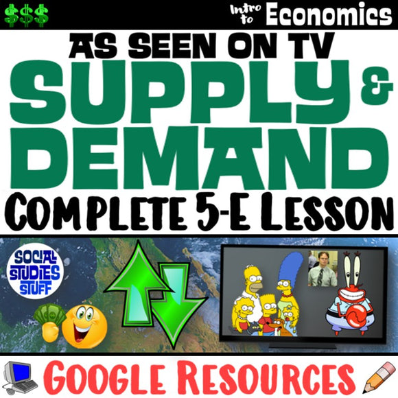 Digital Effects of Supply & Demand Social Studies Stuff Google Economy Economics Lesson Resources