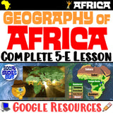 Digital Geography of Africa Political &amp; Physical Map Practice Social Studies Stuff Google Lesson Resources
