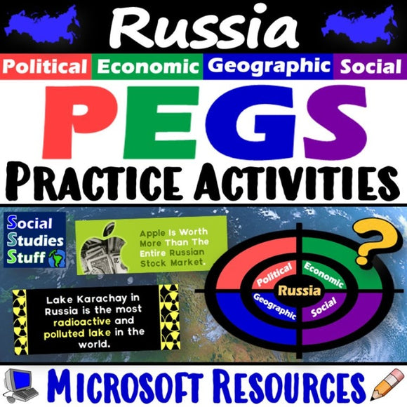 Russia PEGS Factors Social Studies Stuff Lesson Resources