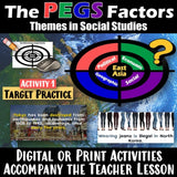 PEGS Factors Intro to East Asia Digital Social Studies Stuff Google Lesson Resources