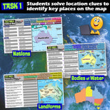 Digital Australia and Oceania Map Practice Social Studies Stuff Google Lesson Resources