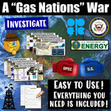 Middle East Investigate OPEC Analysis Activity Mideast Oil, Gas, Fracking North Africa and SW Asia Social Studies Stuff Lesson Resources