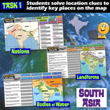 Digital South Asia Map Practice Activities India Region Social Studies Stuff Google Lesson Resources