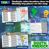 Digital South America Map Practice Activities Social Studies Stuff Google Lesson Resources