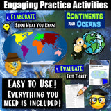 World Map and Lines on a Globe Practice Activities Social Studies Stuff Lesson Resources