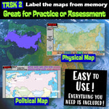 Geography of Russia Digital Map Activities Social Studies Stuff Lesson Resources