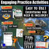 Africa Ivory Wars Elephant Poaching and Conservation Social Studies Stuff Lesson Resources