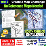 Digital South America Map Practice Activities Social Studies Stuff Google Lesson Resources