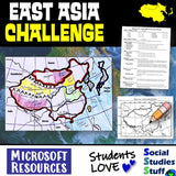 East Asia Create a Map Activity | Solve Location Clues | Eastern Asia Geography