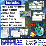 My World Project and Rubric Culture and Geography PBL Social Studies Stuff Lesson Resources