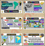 PEGS Factors of South America 5-E Lesson | Fun Practice Activities | Microsoft